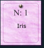 N: 1       Iris